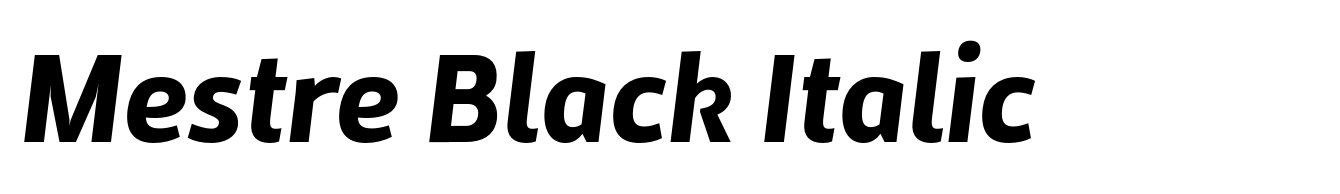 Mestre Black Italic